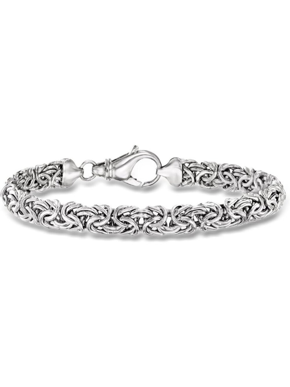 Sterling Silver Small Byzantine Bracelet | Elegant Design, Timeless Jewelry